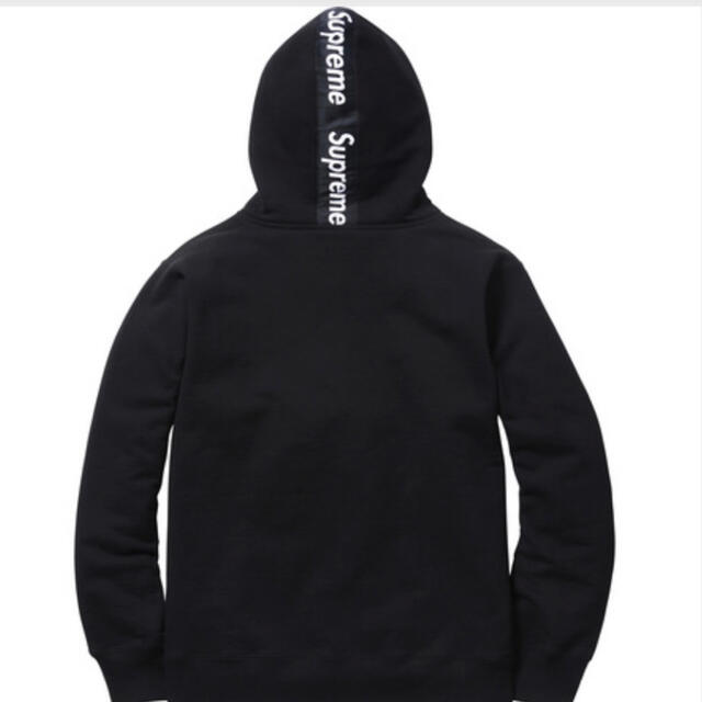 Supreme 14aw Logo Tape Zip Up Hoodie