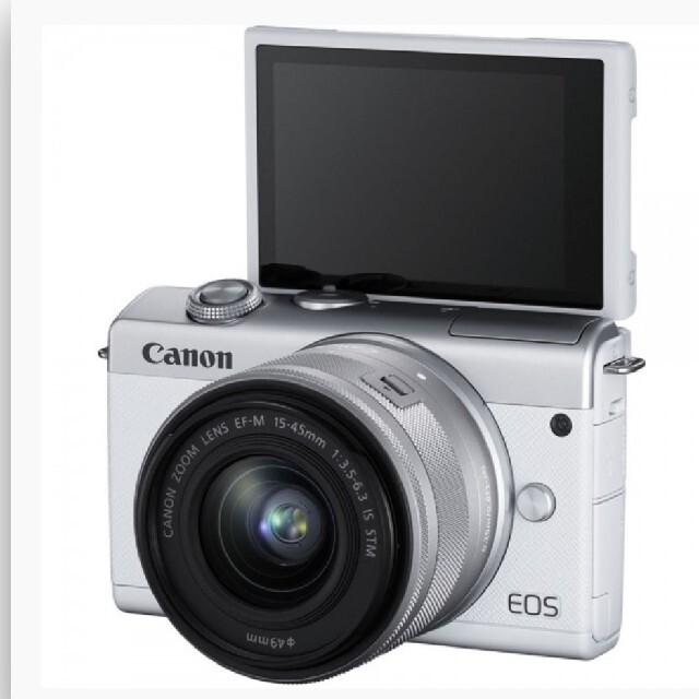 送料無料キャンペーン 【新品】EOS M200 EF-M15-45 レンズキット（白 ...