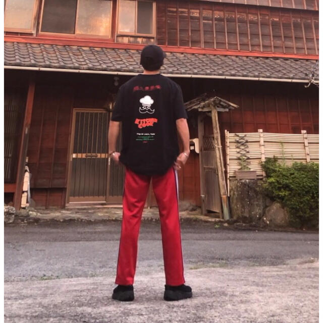 Needles トラックパンツ ストレート ホワイト レッド Needles トラックパンツ ストレート ホワイト レッド