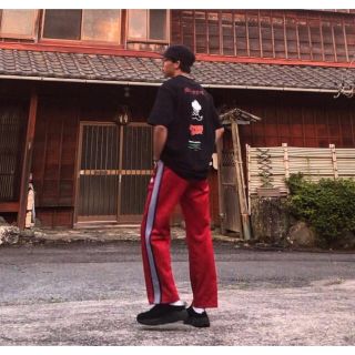 needles ニードルス トラックパンツ 赤 レッド