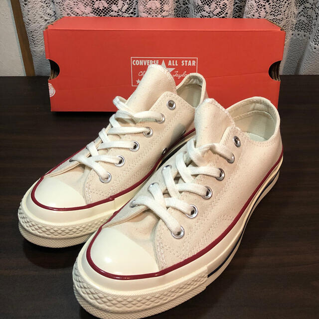 【新品未使用】【ct70】生成り converse コンバース 24.5cmブルー