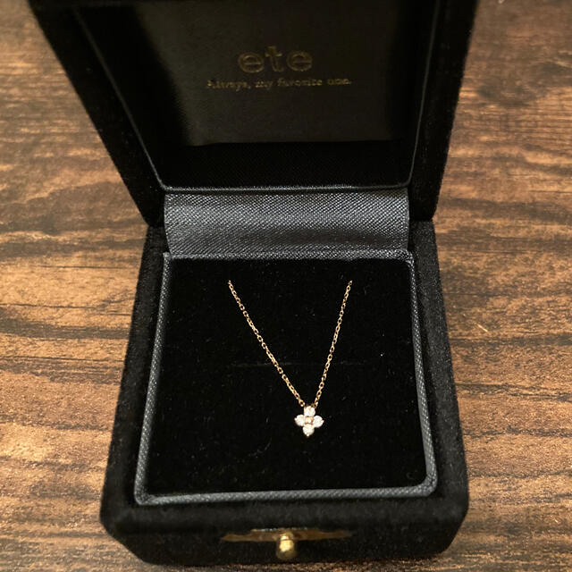 ete】K18 ダイヤモンド 0.2ct ネックレス「ブライト」現行-