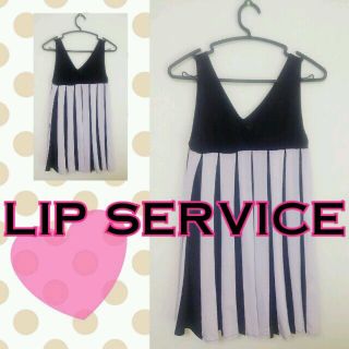 リップサービス(LIP SERVICE)のLIPSERVICE ストライプワンピ(ミニワンピース)