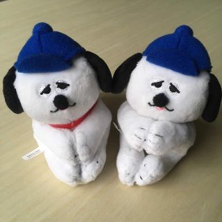 スヌーピー(SNOOPY)の新品  スヌーピー  オラフ  ぬいぐるみ型 マグネット ／ メモスタンド　2点(ぬいぐるみ)