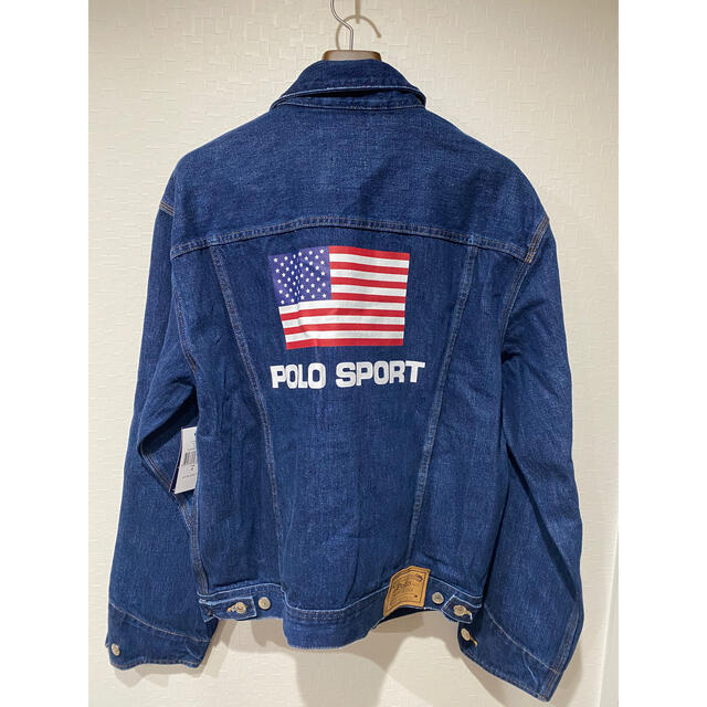 POLO RALPH LAUREN(ポロラルフローレン)のポロスポーツ アメリカ USA 星条旗 デニムジャケット メンズのジャケット/アウター(Gジャン/デニムジャケット)の商品写真