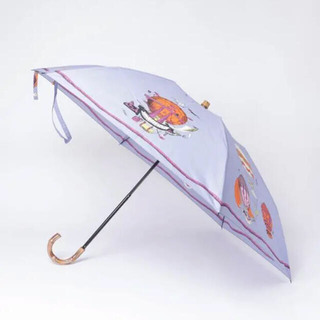 【新品】manipuri 折りたたみ傘 carnival  カーニバル　ブルー(傘)