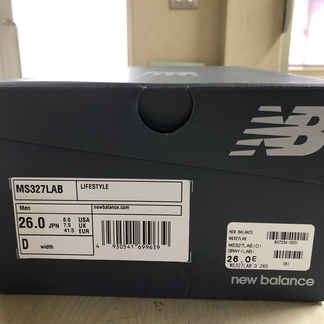 【NEW BALANCE】 ニューバランス MS327LAB GRAY 26cm