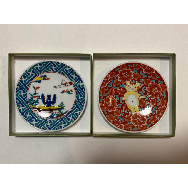 【新品】ウルトラマン　九谷焼小皿2枚セット（赤絵牡丹豆皿と古九谷風） | フリマアプリ ラクマ