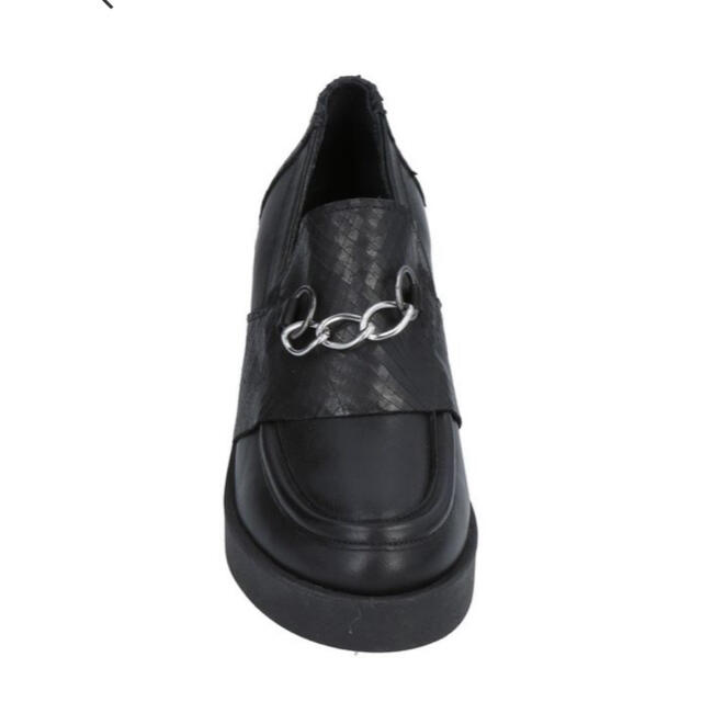 ORiental TRaffic(オリエンタルトラフィック)のUNLACE モカシン　ローファー　黒　革靴 レディースの靴/シューズ(ローファー/革靴)の商品写真