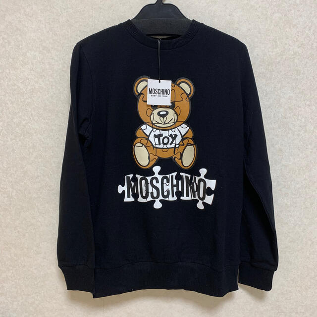 MOSCHINO(モスキーノ)のモスキーノ キッズ スウェット トレーナー パズル 黒 レディースのトップス(トレーナー/スウェット)の商品写真