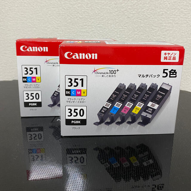 Canon 純正インク 351+350 5色PC周辺機器