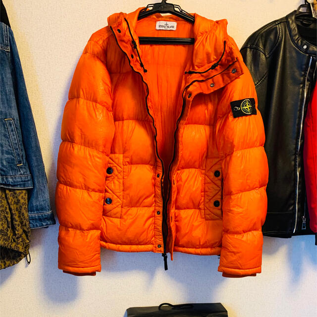 STONE ISLAND - STONE ISLAND ダウンジャケット ガーメントダイ M