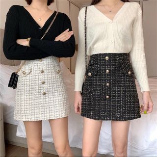 ザラ(ZARA)のツイードミニスカート(ミニスカート)