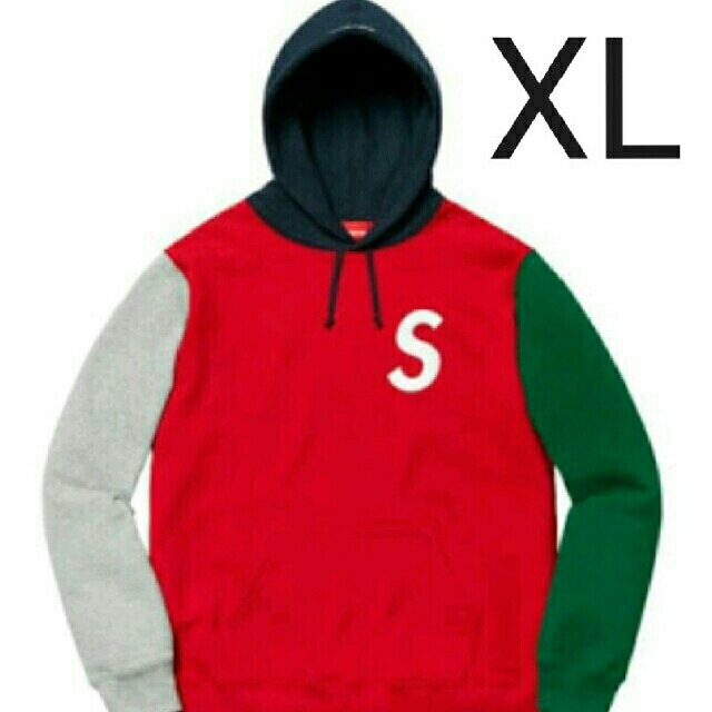 S Logo Colorblocked Hooded Sweatshirt