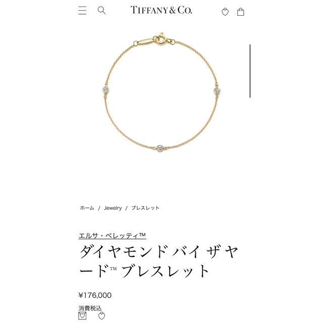 Tiffany & Co.(ティファニー)のティファニー  バイザヤードブレスレット レディースのアクセサリー(ブレスレット/バングル)の商品写真