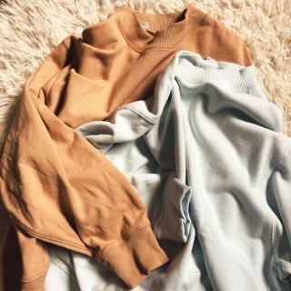 ユニクロ(UNIQLO)のUNIQLO スウェット クルーネック オーバー  スエット まとめ セット(トレーナー/スウェット)