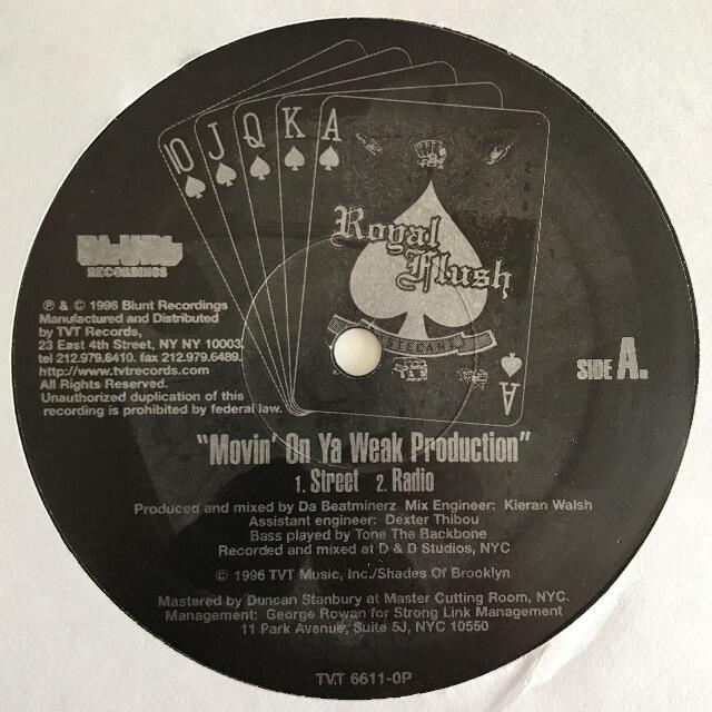 レコードRoyal Flush-Movin' On Ya Weak Production