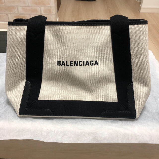 BALENCIAGA BAG - バレンシアガ　ネイビーカバスS ハンドバック　質屋鑑定済み