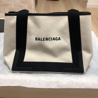 バレンシアガバッグ(BALENCIAGA BAG)のバレンシアガ　ネイビーカバスS ハンドバック　質屋鑑定済み(トートバッグ)