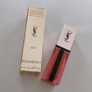 イヴサンローランボーテ(Yves Saint Laurent Beaute)の新品未使用☆YSL ルージュピュールクチュールヴェルニ　ウォーターグロウ203 (口紅)