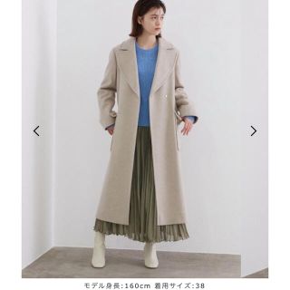 ロペ(ROPE’)の【公式サイト完売＊定価¥46,200】ベルト付ぺコラムビーバービックカラーコート(ロングコート)