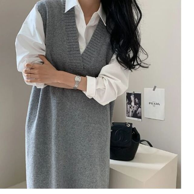 Zara Vネック ニットワンピースの通販 By コメントからお願いします ザラならラクマ