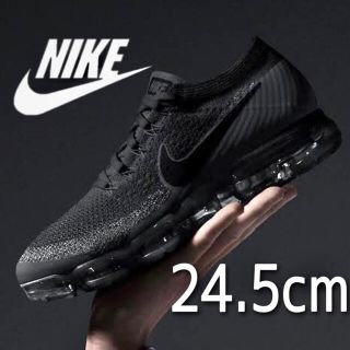 ナイキ(NIKE)の美品 希少 NIKE AIR VAPORMAXトリプルブラック 24.5cm(スニーカー)