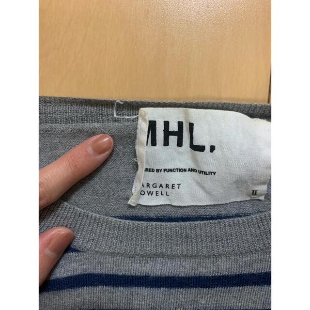 MARGARET HOWELL(マーガレットハウエル)の((最終))再々値下げ【MHL.】長袖　ボーダーニット レディースのトップス(ニット/セーター)の商品写真