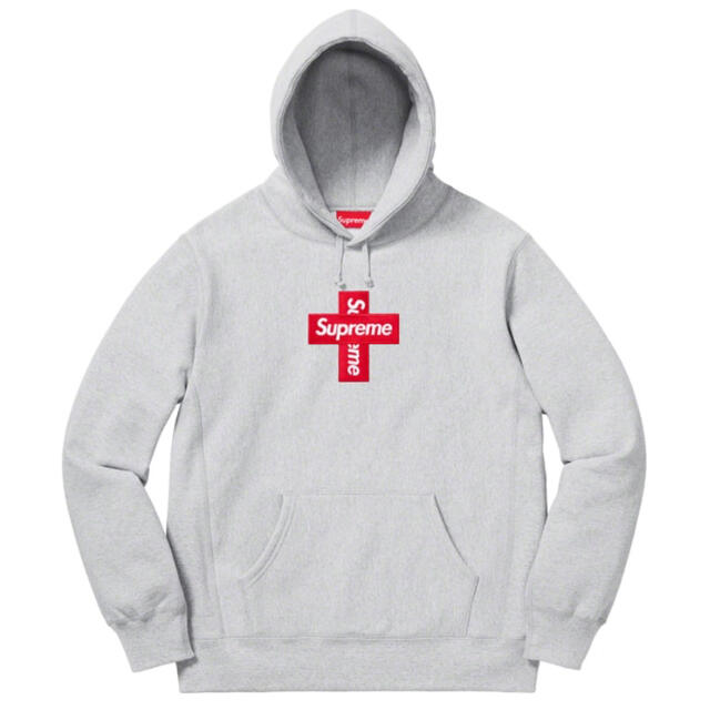 Supreme box logo cross hooded