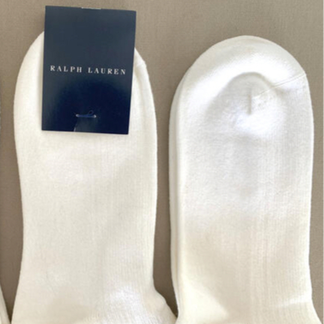 Ralph Lauren(ラルフローレン)の●専用ページ●ラルフローレン　白靴下　2足セット レディースのレッグウェア(ソックス)の商品写真