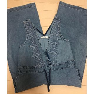 サニーレーベル(Sonny Label)の＊専用＊Sonny Label クロス刺繍デニムサロペット(サロペット/オーバーオール)