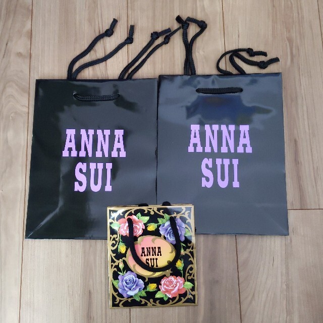 ANNA SUI(アナスイ)のANNA SUI　ショップバッグ　3枚セット レディースのバッグ(ショップ袋)の商品写真
