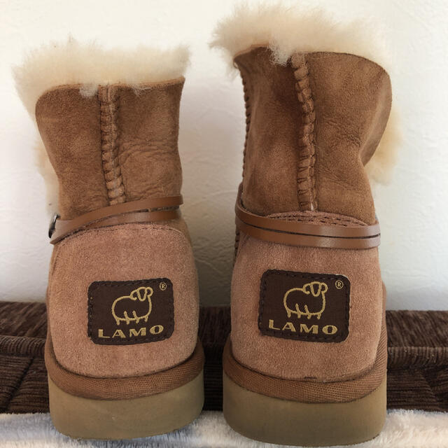 LAMO ラモ　シープスキン　ムートンショートブーツ  24cm レディースの靴/シューズ(ブーツ)の商品写真