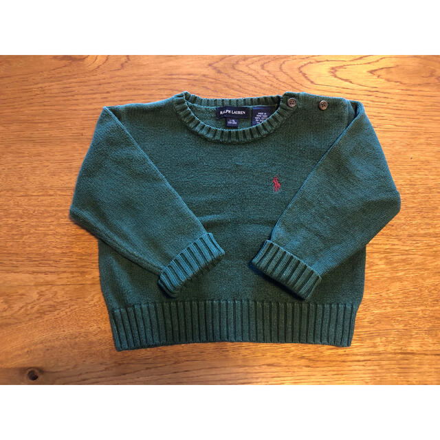 Ralph Lauren(ラルフローレン)のラルフローレン　ベビー　ニット　コットン　カットソー　トレーナー キッズ/ベビー/マタニティのキッズ服男の子用(90cm~)(ニット)の商品写真