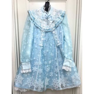 アンジェリックプリティー(Angelic Pretty)の★Angelic Pretty Jewelry Snow ワンピース★雪 結晶 (ひざ丈ワンピース)