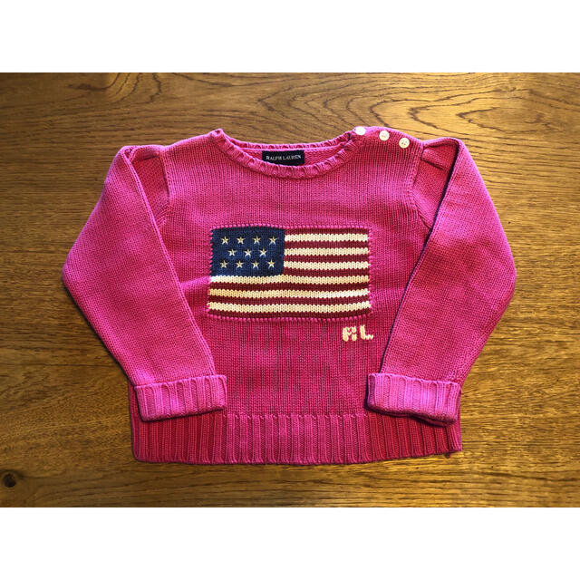 Ralph Lauren(ラルフローレン)のラルフローレン　ベビー　コットン セーター　24m カットソー  キッズ/ベビー/マタニティのキッズ服女の子用(90cm~)(ニット)の商品写真