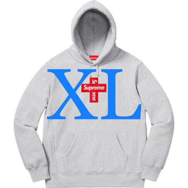 Supreme - supreme cross box logo hooded XL