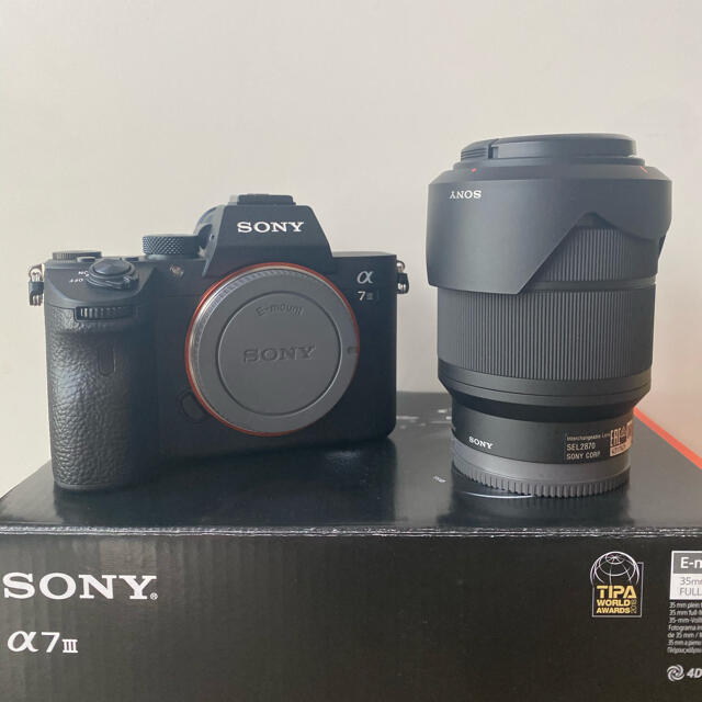 【7月新品購入】SONY a7iii レンズキット+ハクバレンズガード付き