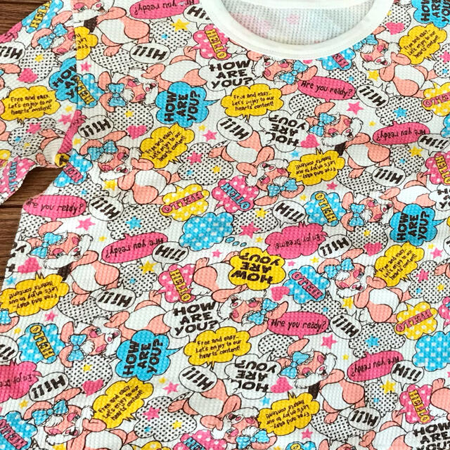 パジャマ　腹巻　ウサギ　綿　120 スキップランド　未使用 キッズ/ベビー/マタニティのキッズ服女の子用(90cm~)(パジャマ)の商品写真