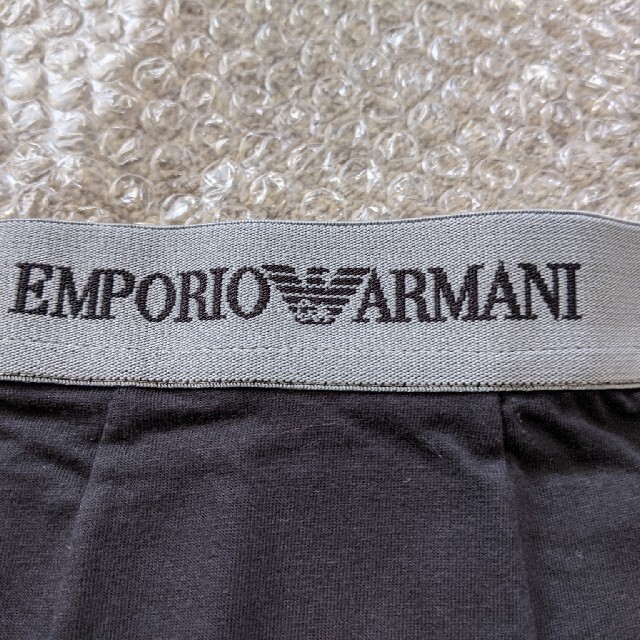 Emporio Armani(エンポリオアルマーニ)のエンポリオ アルマーニ コットントランクス 新品未使用 黒 メンズのアンダーウェア(トランクス)の商品写真
