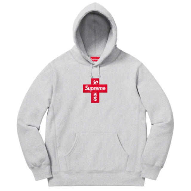 supreme cross box hooded L