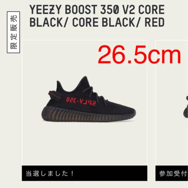 adidas(アディダス)のadidas yeezy boost 350 v2 core black メンズの靴/シューズ(スニーカー)の商品写真