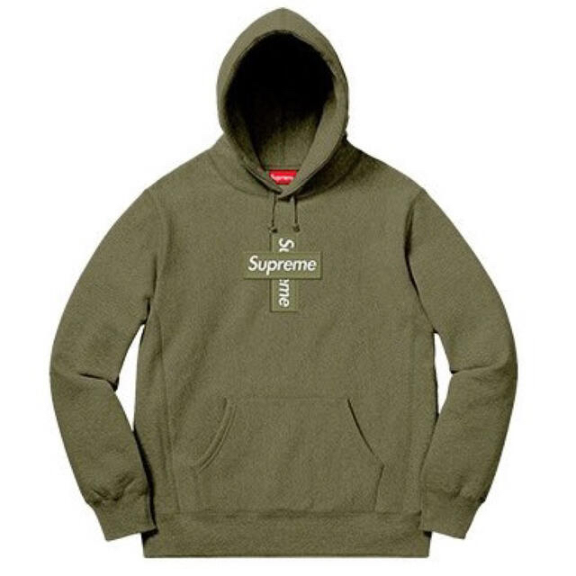 Supreme Cross Box Logo Hooded Sweatshirt