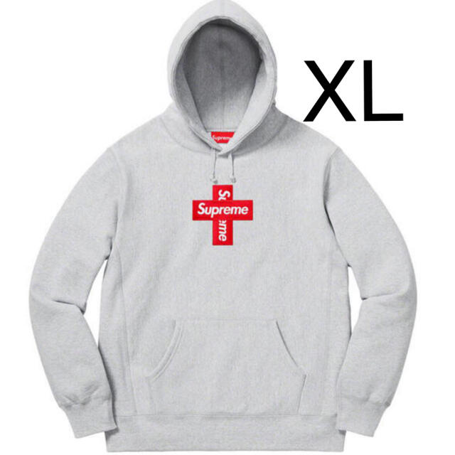 メンズsupreme cross box logo Hooded Sweatshirt