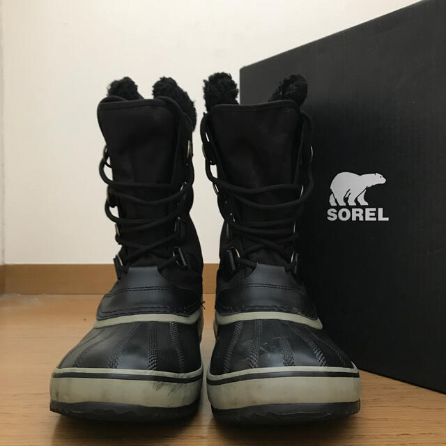 【SOREL】ウォータープルーフ（スノーブーツ）28cm黒  箱付き 品