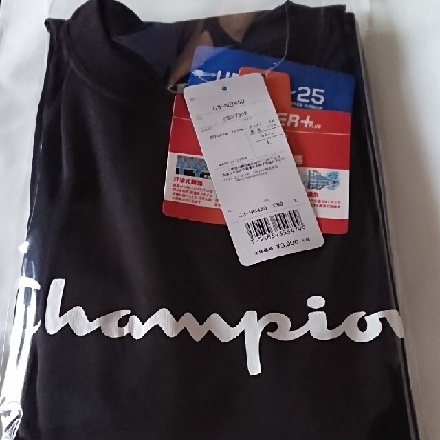 Champion(チャンピオン)の新品 L Champion DRYSAVER ロングTシャツ プロ使用モデル 黒 メンズのトップス(Tシャツ/カットソー(七分/長袖))の商品写真