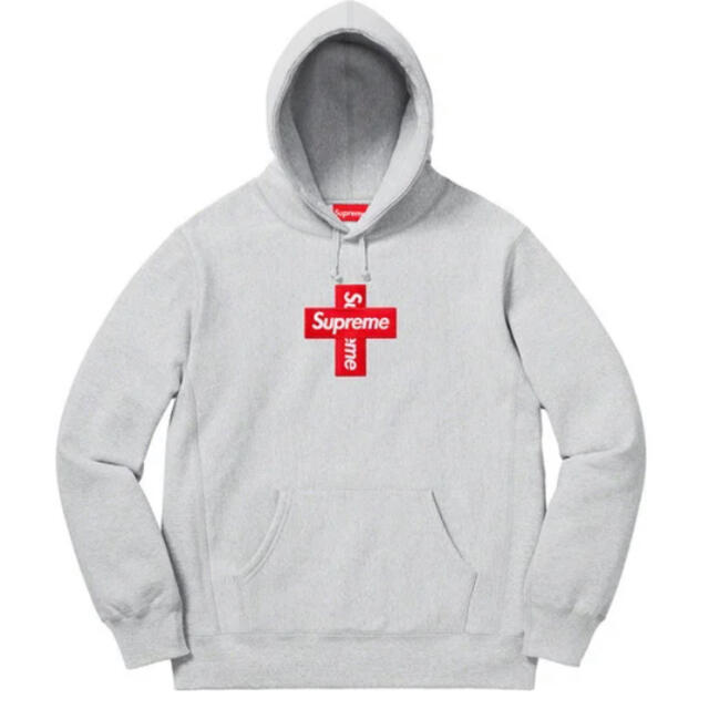 supreme Cross Box Logo Hooded Sweatshirt