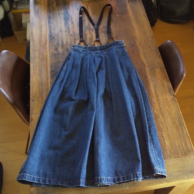 TSURU by Mariko Oikawa(ツルバイマリコオイカワ)の専用デニムフレアースカート レディースのスカート(ロングスカート)の商品写真
