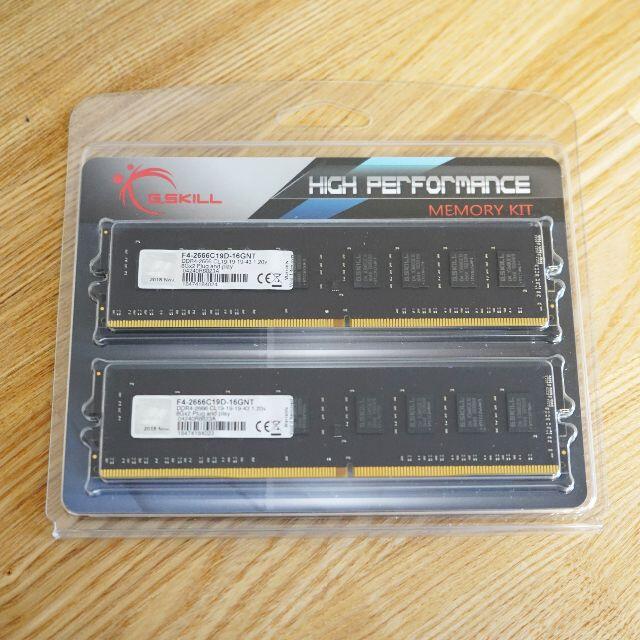 DDR4-2666 メモリ 16GB(8GB×2枚) G.SKILLの通販 by mo's shop｜ラクマ