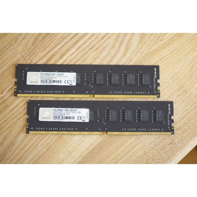 DDR4-2666 メモリ 16GB(8GB×2枚) G.SKILL